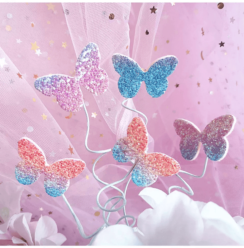 Happy Birthday Sign 3D Butterfly Cake Toppers - Décor Maniacs