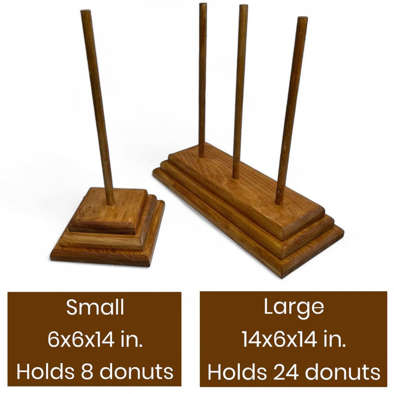 Wooden Donut Stand: Rustic Layered Party Treat Holder - Décor Maniacs