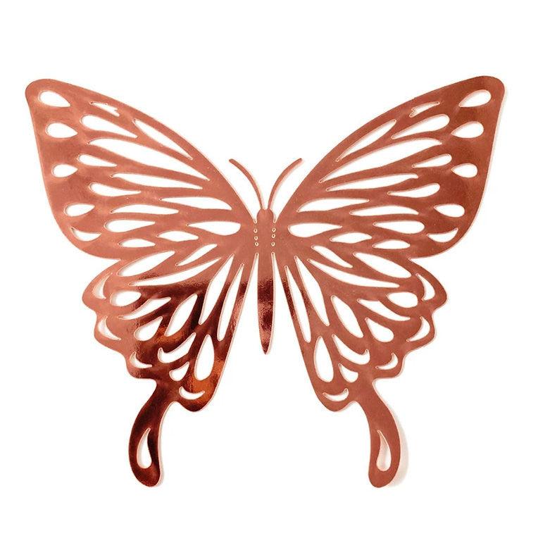 3D Craft Gold Butterflies Bedroom Wall Decor Stickers - Décor Maniacs