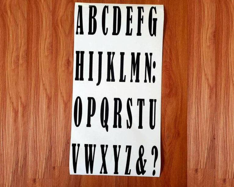 Big Font Alphabet Letter Vinyl Stickers - Décor Maniacs