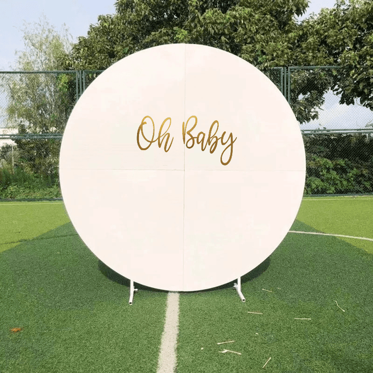 Custom Oh Baby Vinyl Backdrop Sign Sticker - Décor Maniacs