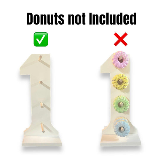 Donut Wall Personalized 1st Birthday Party Dessert Stand - Décor Maniacs