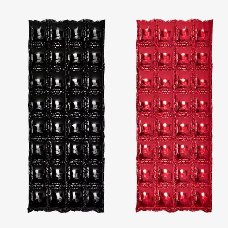 4 Rows Square Foil Balloon Wall Decoration - Décor Maniacs