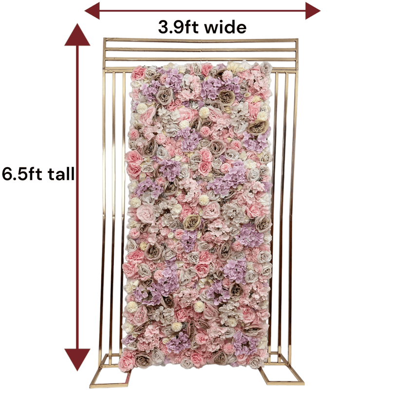 Shiny Gold Wedding Square Backdrop Stand - Décor Maniacs