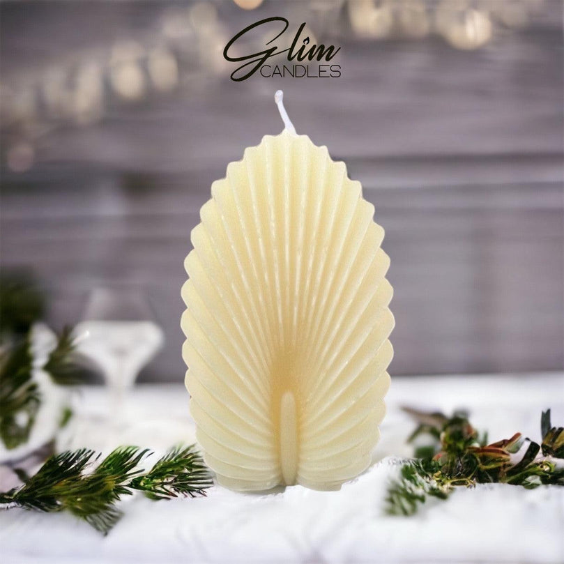 Peacock Soy Wax Scented Pillar Glim Candles - Décor Maniacs