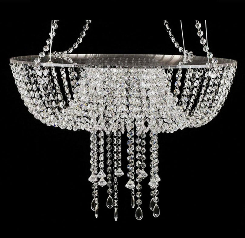 Suspended Crystal Hanging Wedding Cake Stand - Décor Maniacs