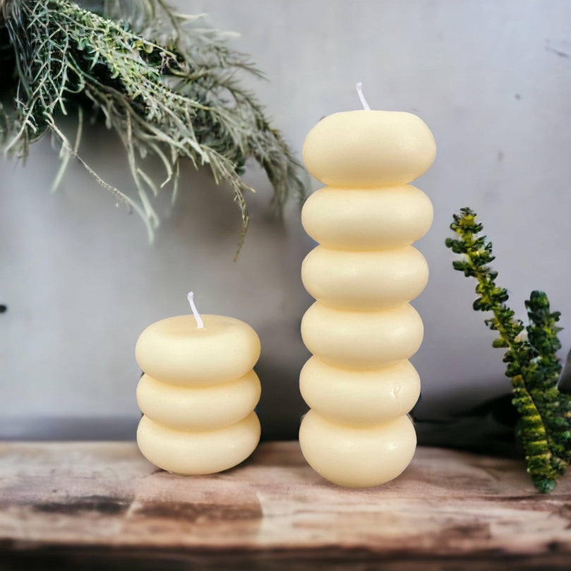 Tyre Tower Soy Wax Scented Pillar Glim Candles - Décor Maniacs