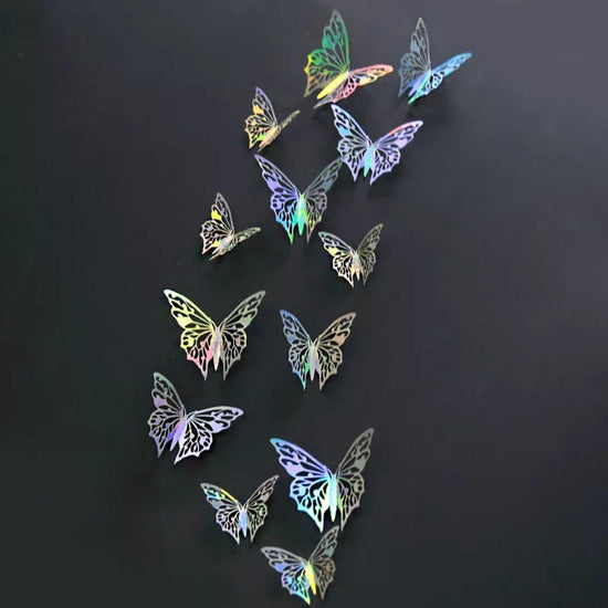 3D Craft Butterflies Kids Wall Decor 12-Pack - Décor Maniacs