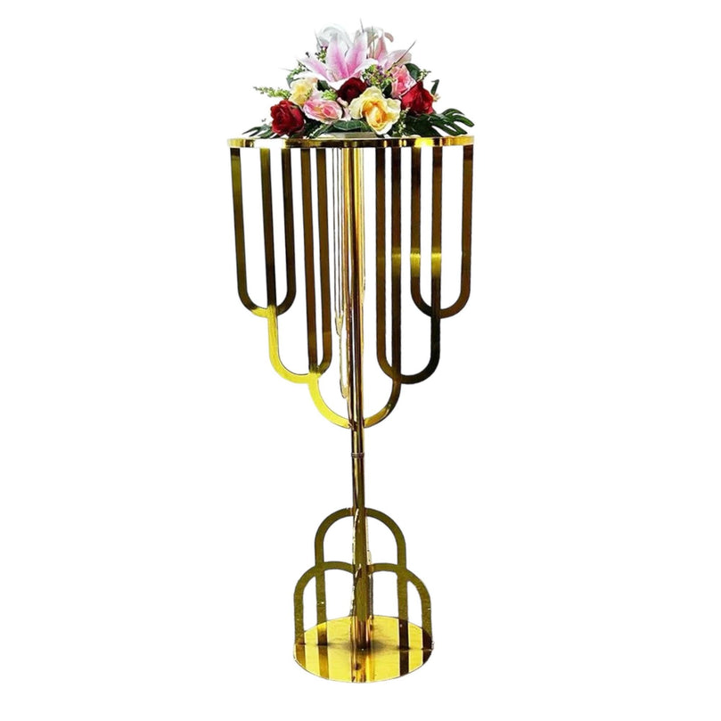 Elegant Gold Metal Wedding Dining Table Centerpiece - Décor Maniacs