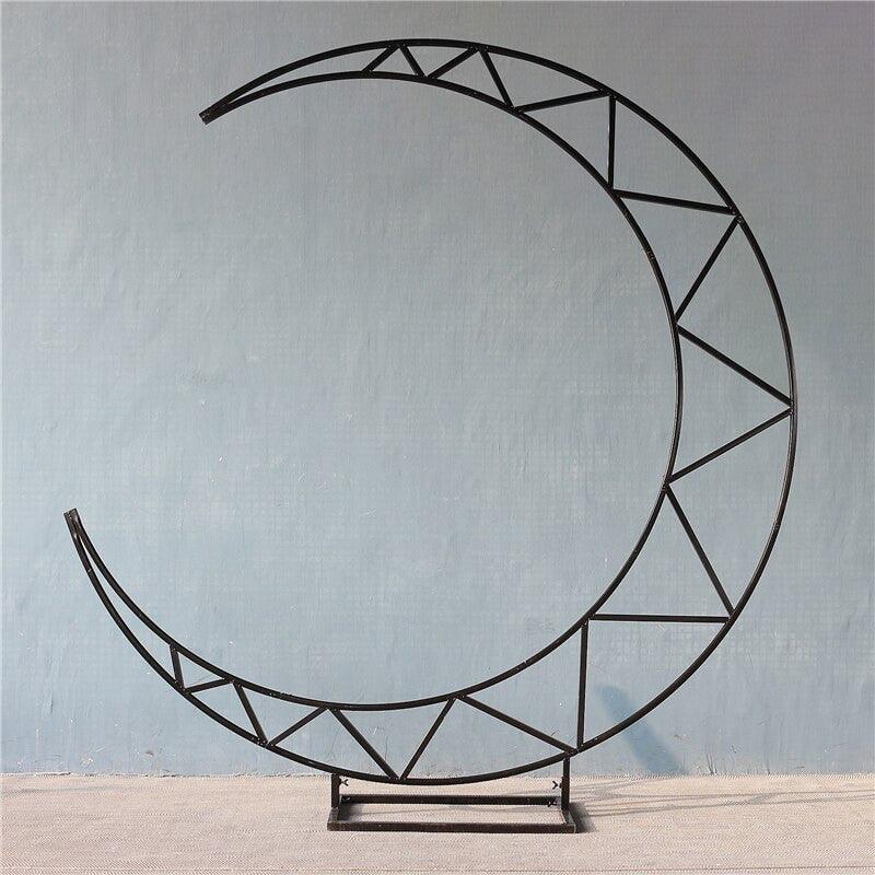 Crescent Half Moon Wedding Arch Backdrop - Décor Maniacs