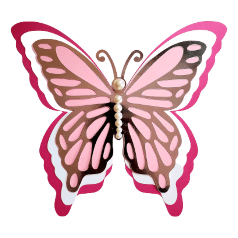 Large 3D Colorful Butterfly Wall Decor 5-Piece - Décor Maniacs