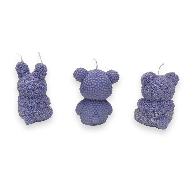 Teddy Bear Soy Lavender Scented Glim Candles - Décor Maniacs