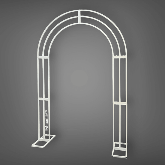 White Metal Wedding Arch Backdrop Decor Stand - Décor Maniacs