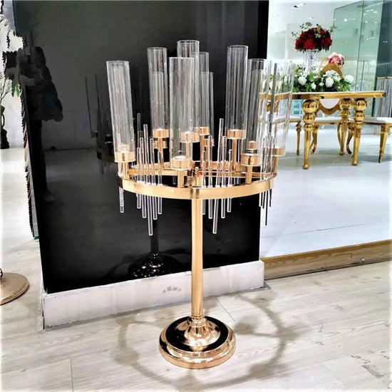 9-Arm Candle Holder Wedding Dining Table Centerpiece - Décor Maniacs