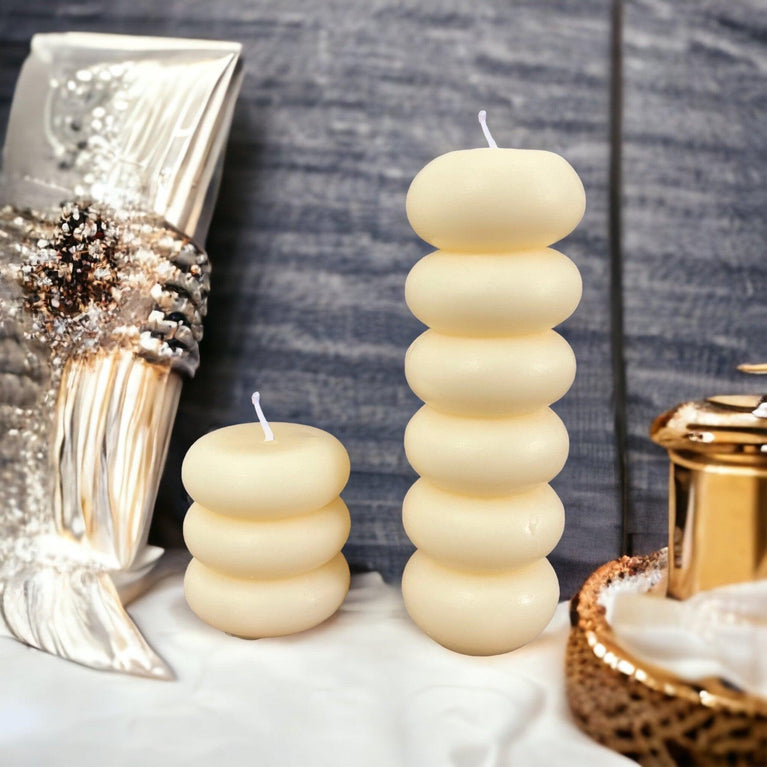 Tyre Tower Soy Wax Scented Pillar Glim Candles - Décor Maniacs