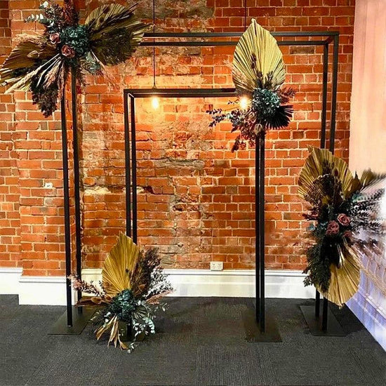 Black Square Wedding Arch Backdrop Decor Stand - Décor Maniacs