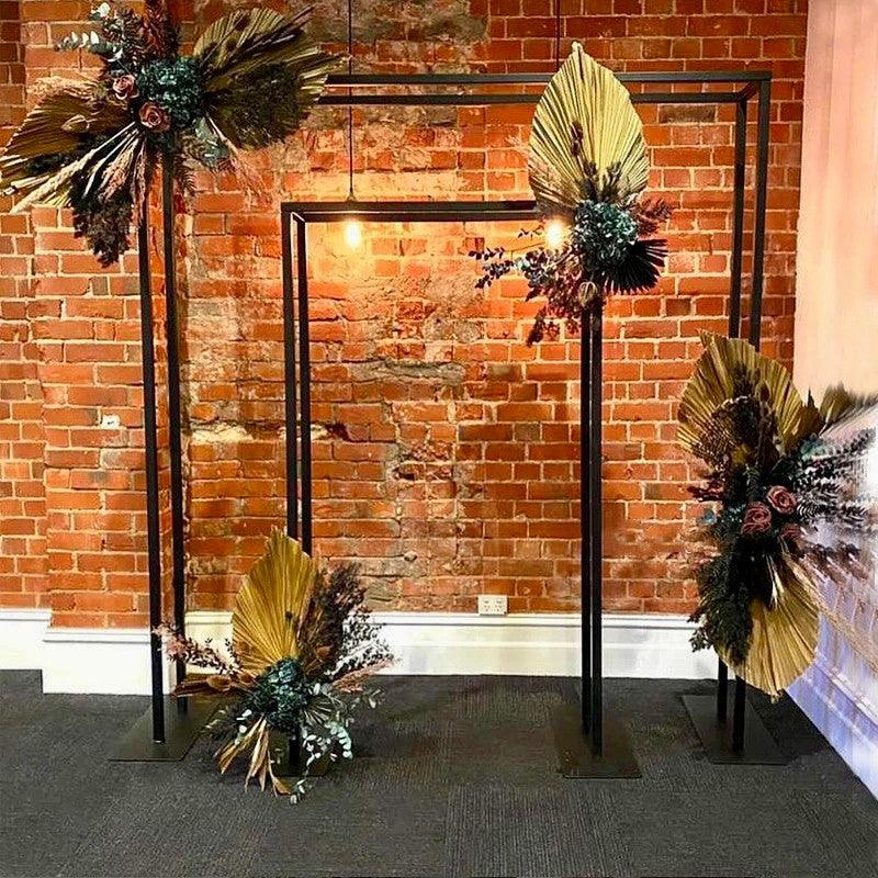 Black Square Wedding Arch Backdrop Decor Stand - Décor Maniacs