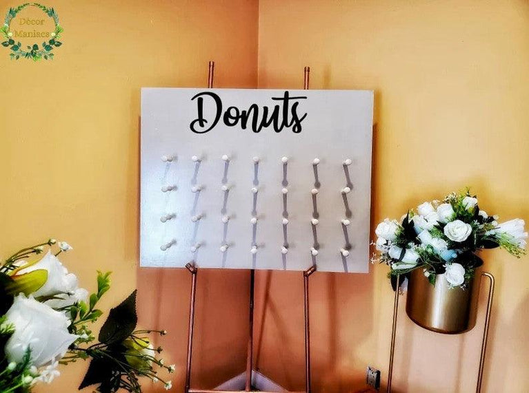 Wooden Donut Stand Holds Up To 56 Doughnuts - Décor Maniacs