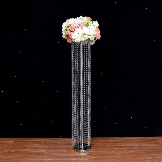 3.6ft Tall Crystal Wedding Floor Aisle Runner - Décor Maniacs