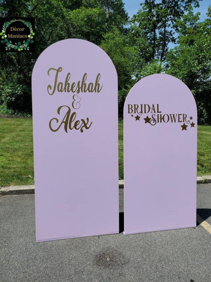 Custom Wedding Backdrop Vinyl Wall Stickers - Décor Maniacs