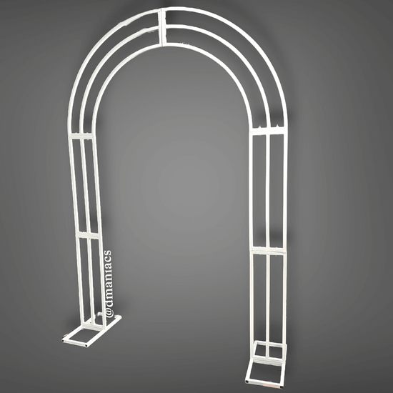 White Metal Wedding Arch Backdrop Decor Stand - Décor Maniacs