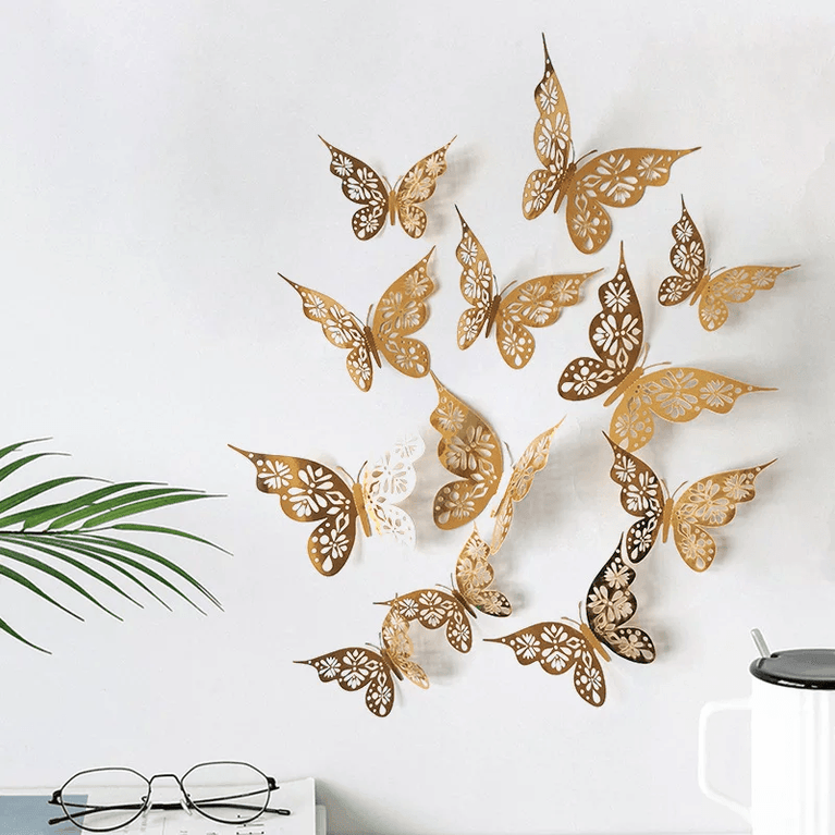 3D Butterflies Kids Bedroom Wall Decor 12pcs - Décor Maniacs