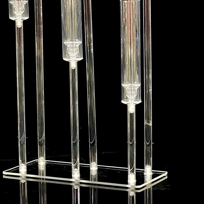 6-Arm Acrylic Candelabra Wedding Centerpiece - Décor Maniacs