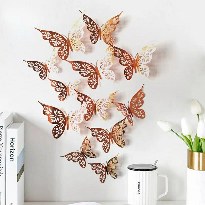 3D Butterflies Kids Bedroom Wall Decor 12pcs - Décor Maniacs