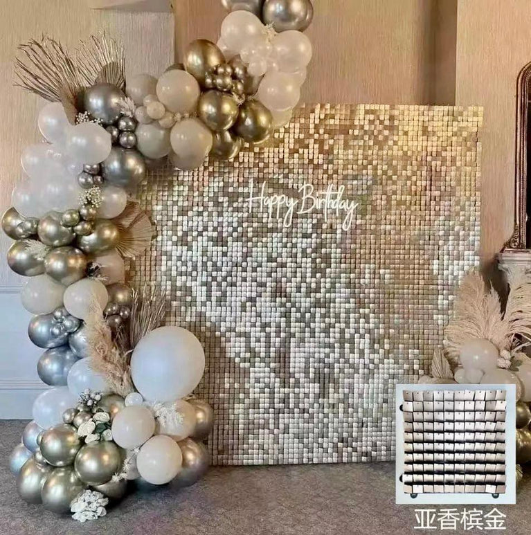 Sequin Shimmer Wall Wedding Backdrop Panels - Décor Maniacs