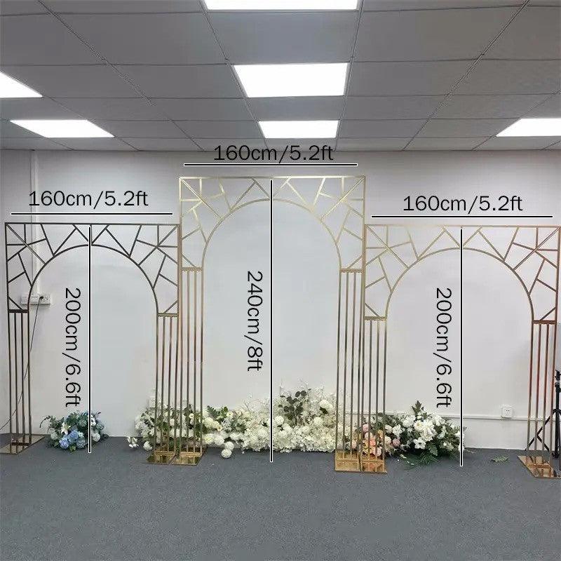 Geometric Arch Wedding Backdrop Decor Stand - Décor Maniacs