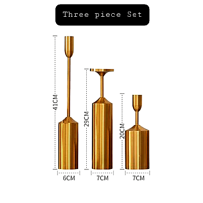 Chrome Metal Candle Holder Table Centerpieces - Décor Maniacs