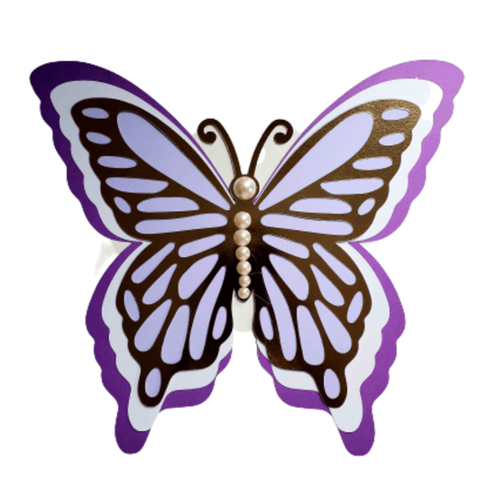 Large 3D Colorful Butterfly Wall Decor 5-Piece - Décor Maniacs