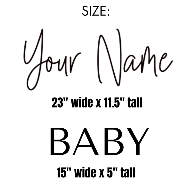 Custom Baby Name Vinyl Wall Decal Sticker - Décor Maniacs