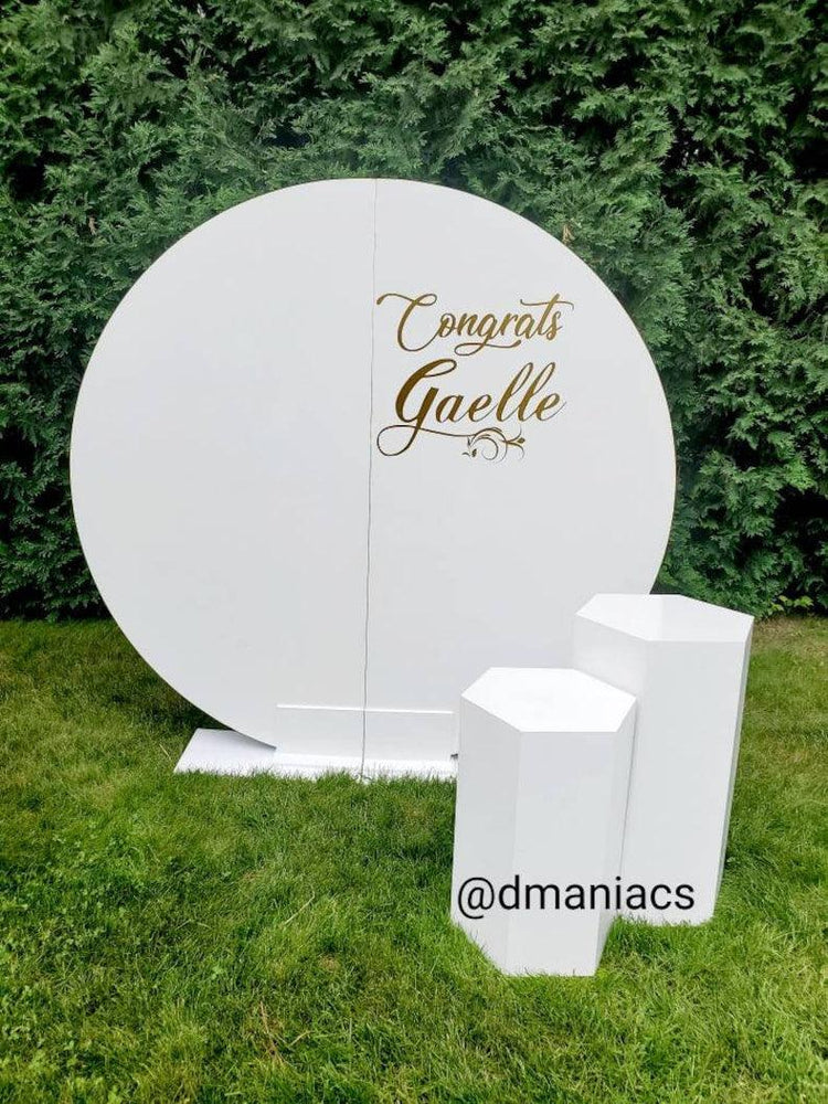 Custom Wedding Backdrop Vinyl Wall Stickers - Décor Maniacs