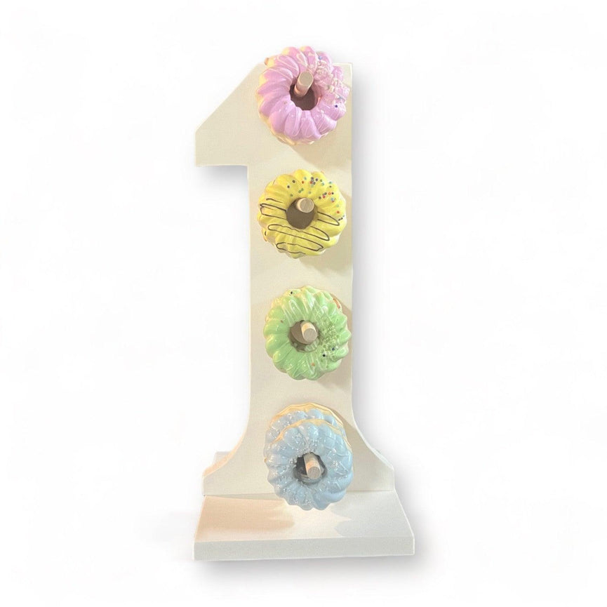 Donut Wall Personalized 1st Birthday Party Dessert Stand - Décor Maniacs