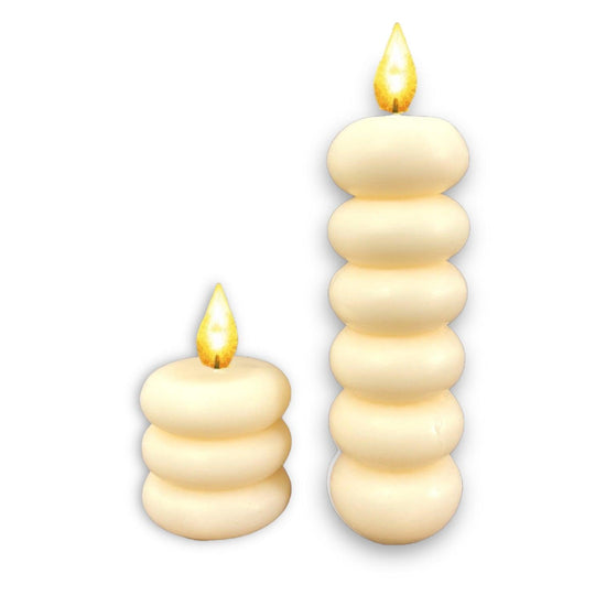 Tyre Tower Soy Wax Scented Pillar Glim Candles - Décor Maniacs