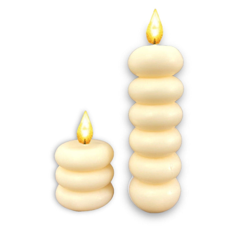 Tyre Tower Soy Wax Scented Pillar Glim Candles - Décor Maniacs