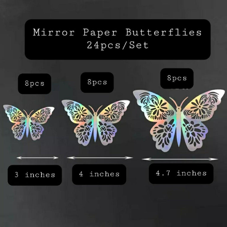 3D Craft Butterflies Kids Wall Decor 12-Pack - Décor Maniacs