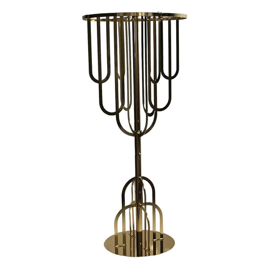 Elegant Gold Metal Wedding Dining Table Centerpiece - Décor Maniacs