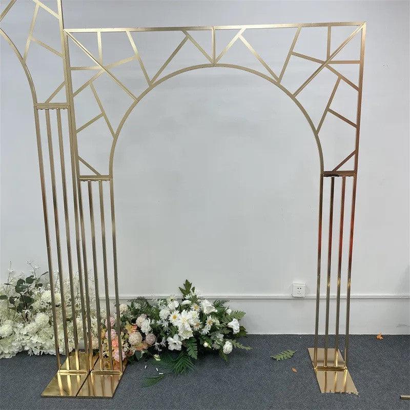 Geometric Arch Wedding Backdrop Decor Stand - Décor Maniacs