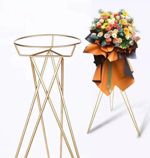 Tripod Tall Gold Wedding Centerpieces 2-Pack - Décor Maniacs