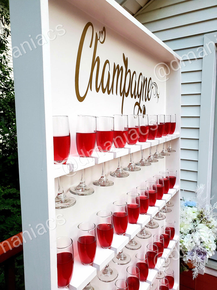 Champagne Wall Mimosa Prosecco Bar Wine Stand - Décor Maniacs