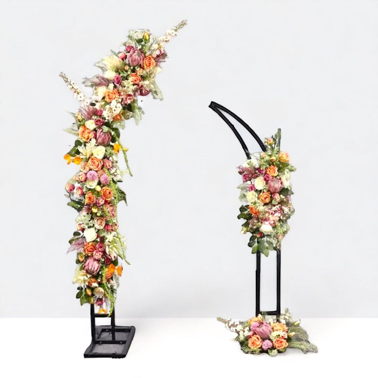 Wedding Arch Decoration Backdrop Stand 2-Piece - Décor Maniacs