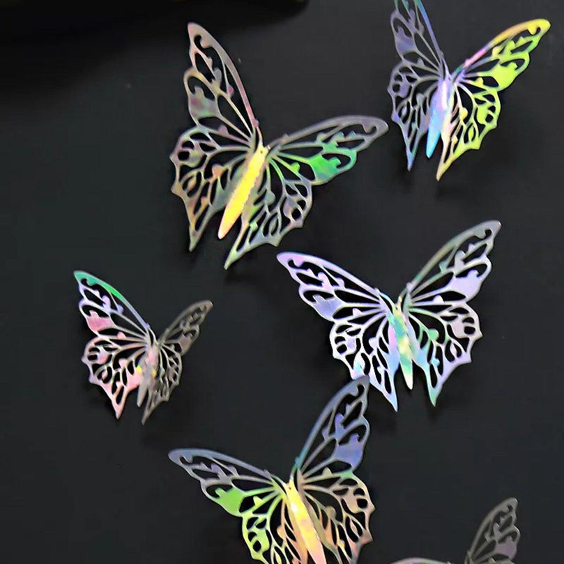 3D Craft Butterflies Kids Wall Decor 12-Pack - Décor Maniacs