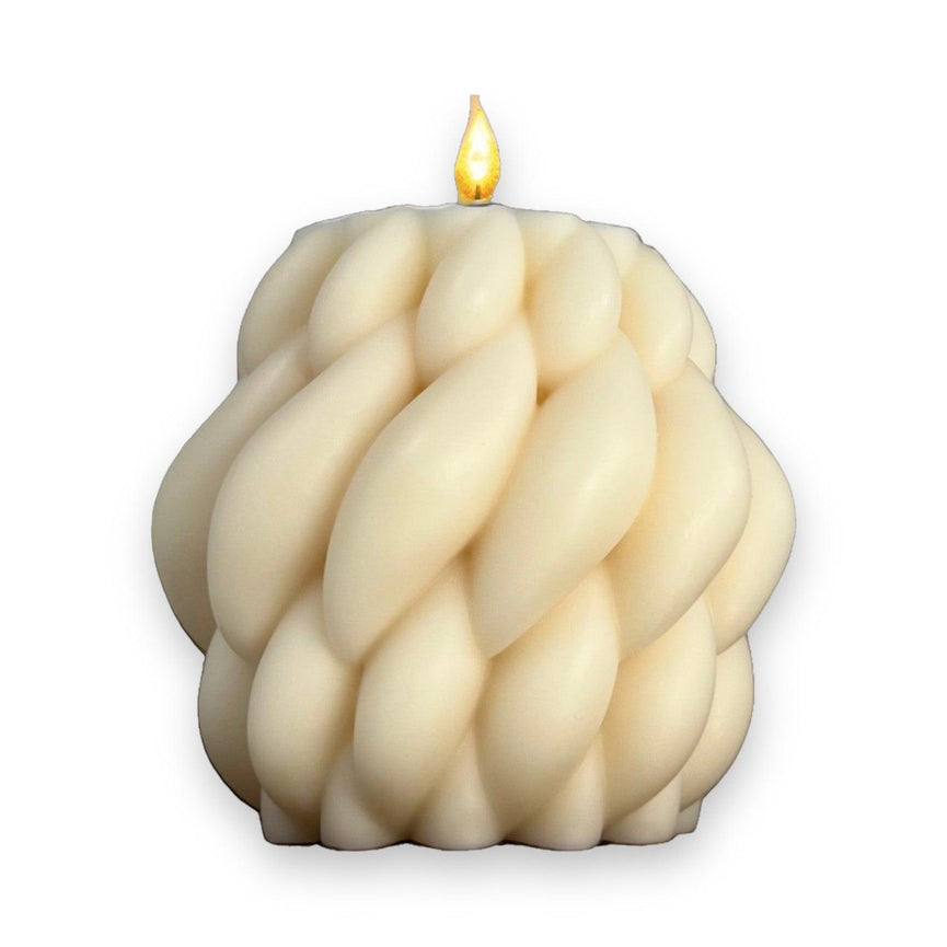 Large Woven 25oz Soy Wax Scented Glim Candles - Décor Maniacs