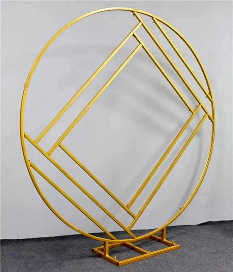 Round Geometric Wedding Arch Backdrop Stand - Décor Maniacs