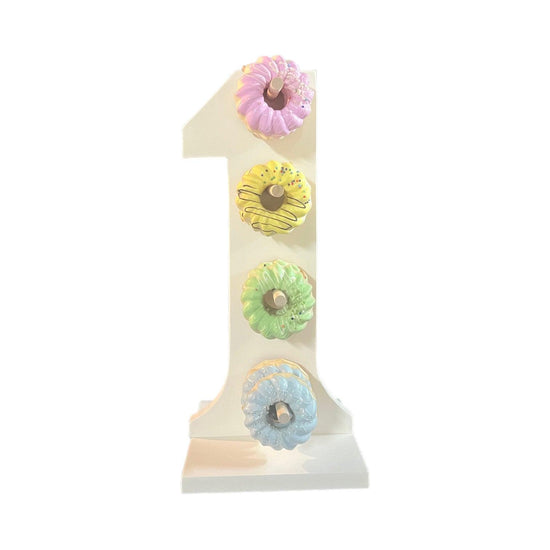 Donut Wall Personalized 1st Birthday Party Dessert Stand - Décor Maniacs