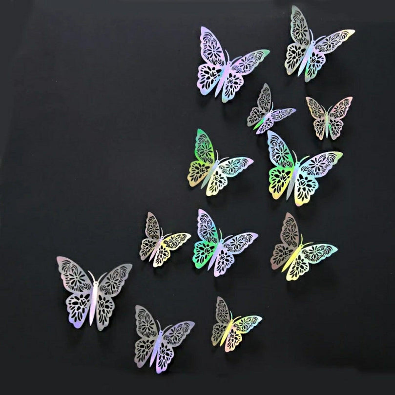 3D Craft Butterflies Kids Wall Decor 12-Pack - Décor Maniacs