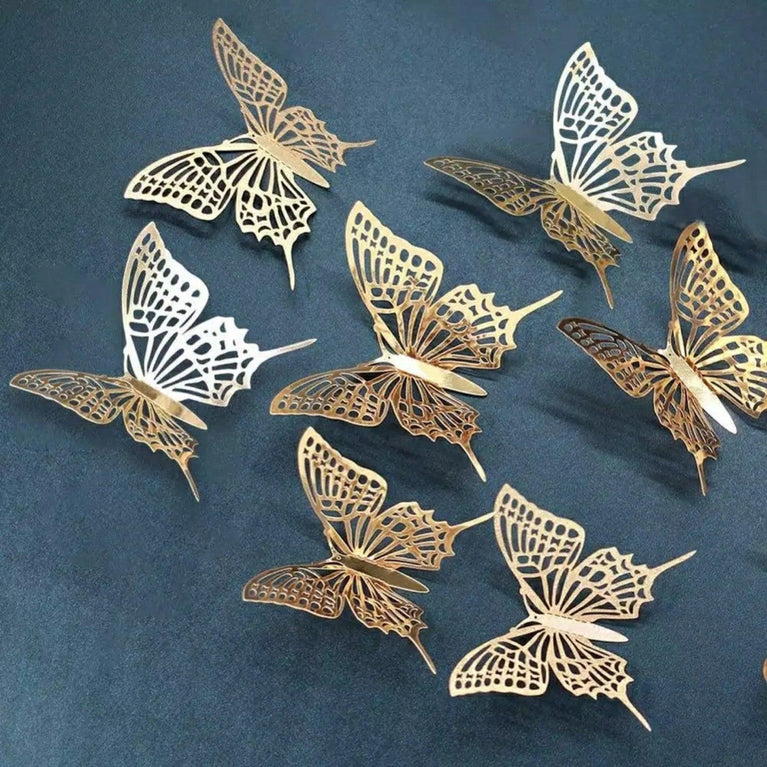 3D Craft Butterflies Kids Wall Decor 12-Pack - Décor Maniacs