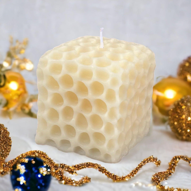 Beehive Soy Wax Scented Pillar Glim Candles - Décor Maniacs